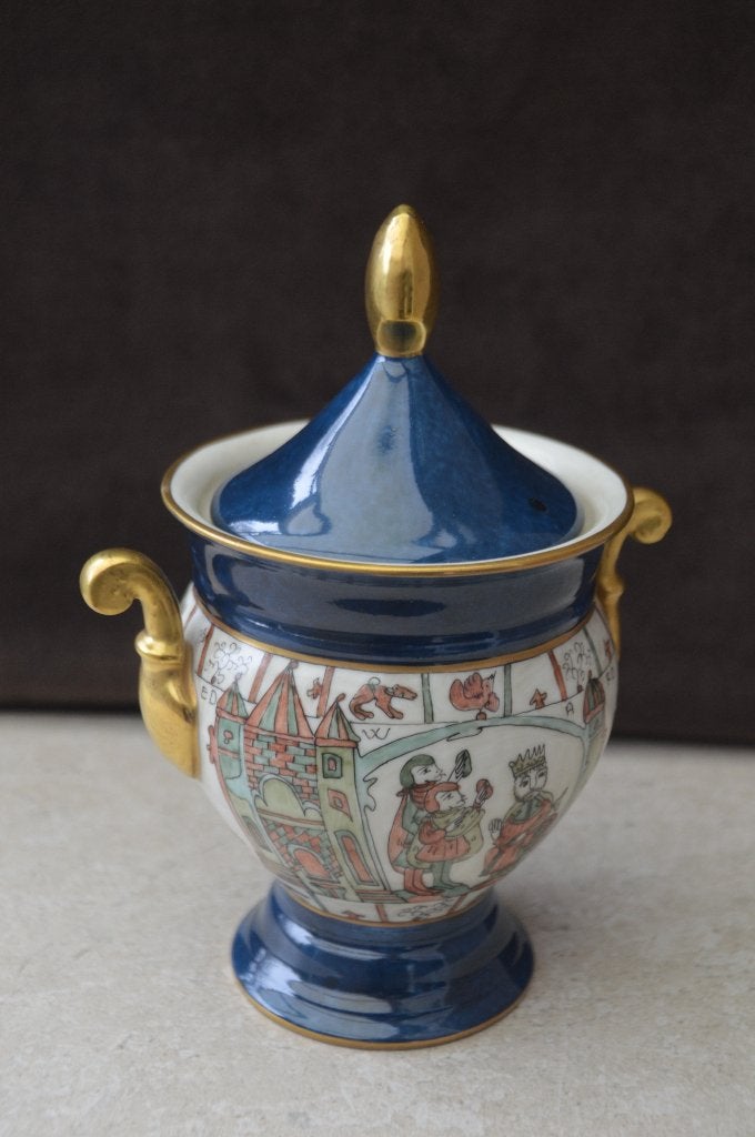 Dekselpotje Limoges porselein, Antiek en Kunst, Ophalen