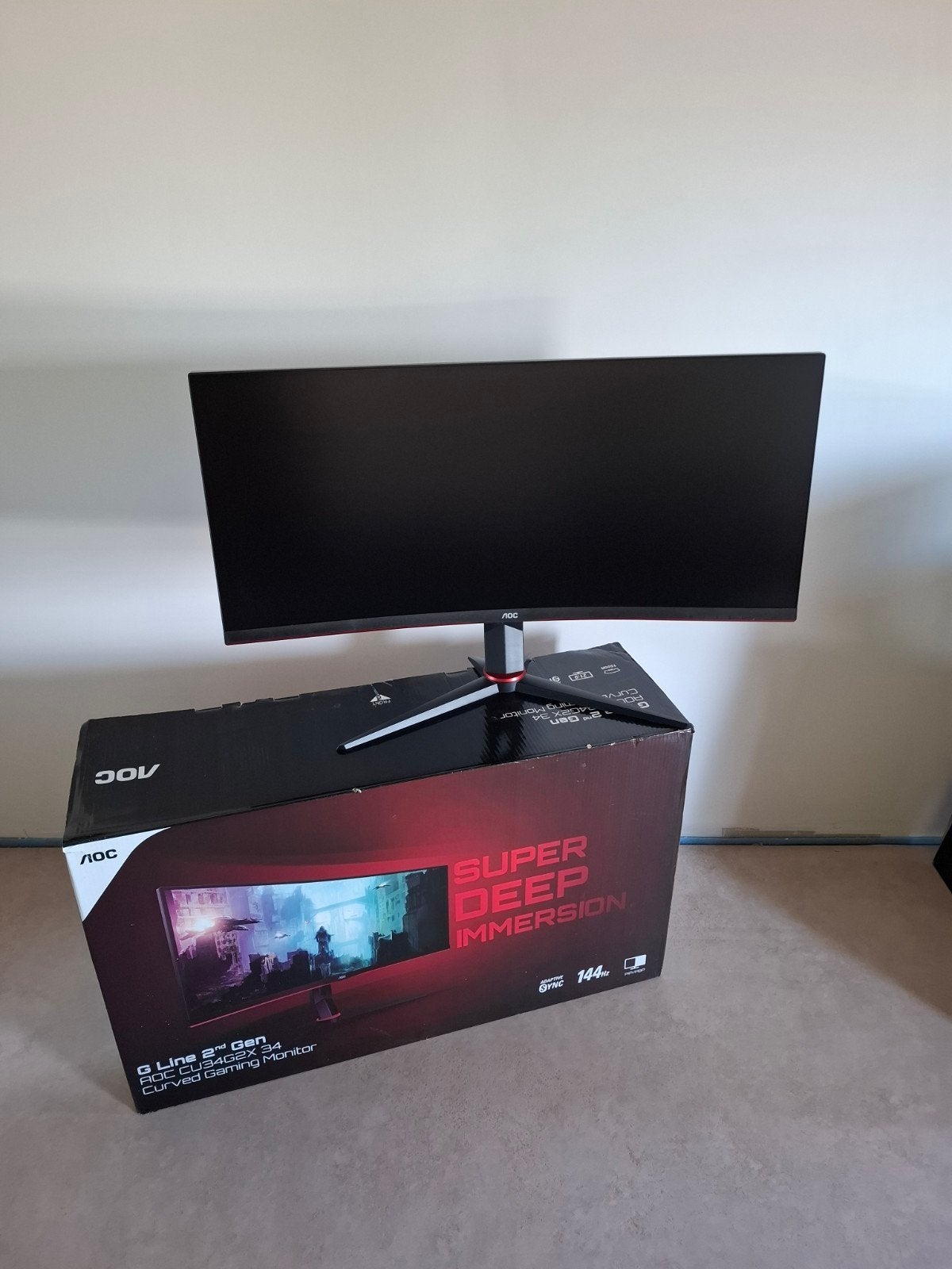 Écran Gaming AOC 34", Informatique & Logiciels, Moniteurs, Gaming, HD, AOC, Enlèvement