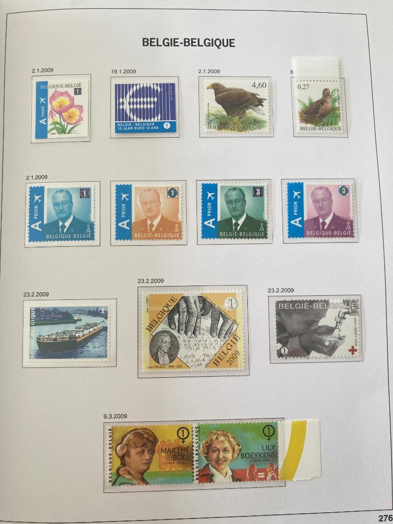 BelgIe jaargang 2009, Sans timbre, Neuf, Enlèvement ou Envoi, Non oblitéré