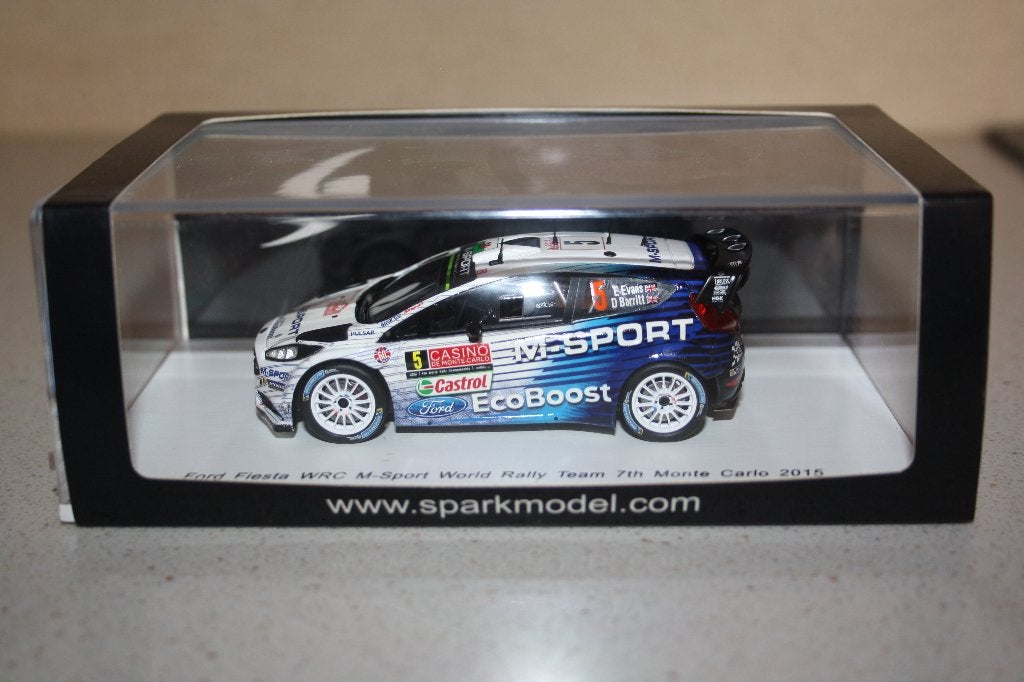1:43 Spark Ford Fiesta WRC M-Sport E.Evans/D.Barrit rally, Ophalen of Verzenden, Zo goed als nieuw, Auto