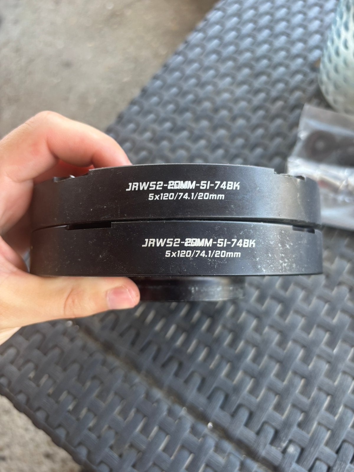 JR Wheels 20mm Spacers/spoorverb 5x120 74.1mm BMW E39 X5 X6, Ophalen, Gebruikt