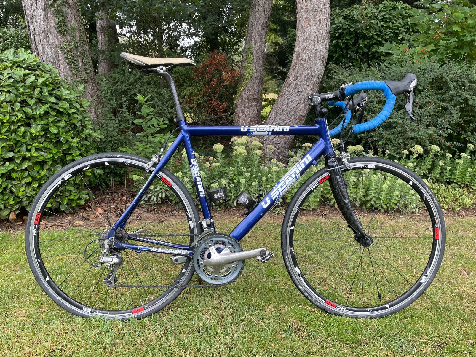 U.Scanini koersfiets- Shimano 105 10 speed- L, Fietsen en Brommers, Gebruikt, 10 tot 15 versnellingen, Aluminium, Overige maten
