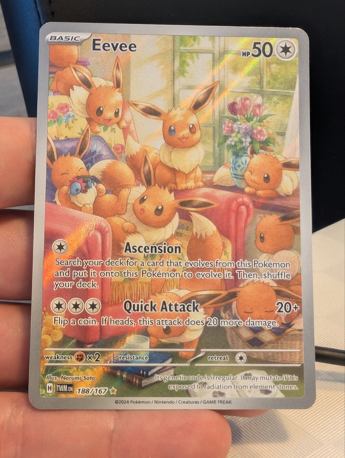 Eevee TWM188, Hobby en Vrije tijd, Ophalen of Verzenden, Nieuw, Losse kaart