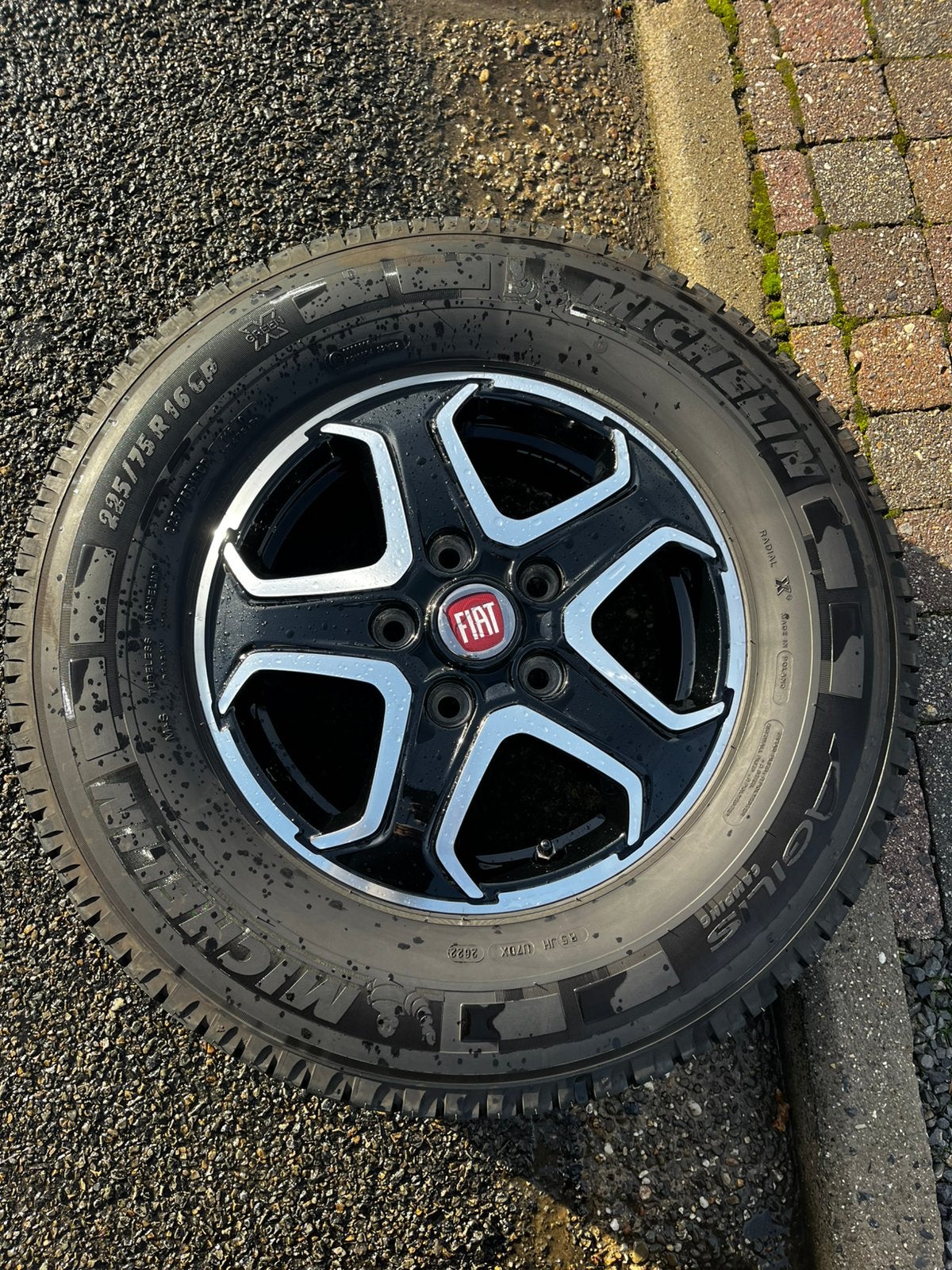 4 jantes plus pneus 5x130 fiat ducato, Autos : Pièces & Accessoires, Enlèvement, Pneus été, Pneu(s)