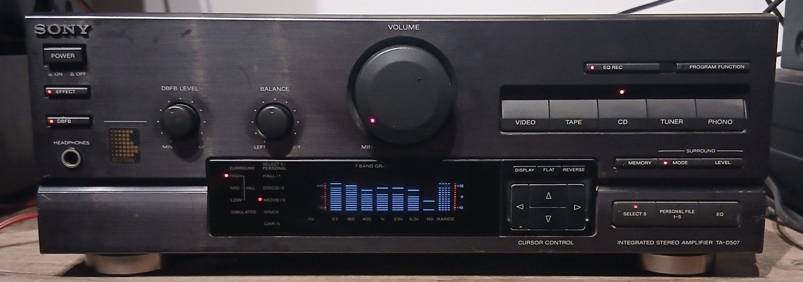 Sony TA-D507 Integrated Stereo Amplifier – In Perfecte Staat, TV, Hi-fi & Vidéo, Enlèvement, Sony