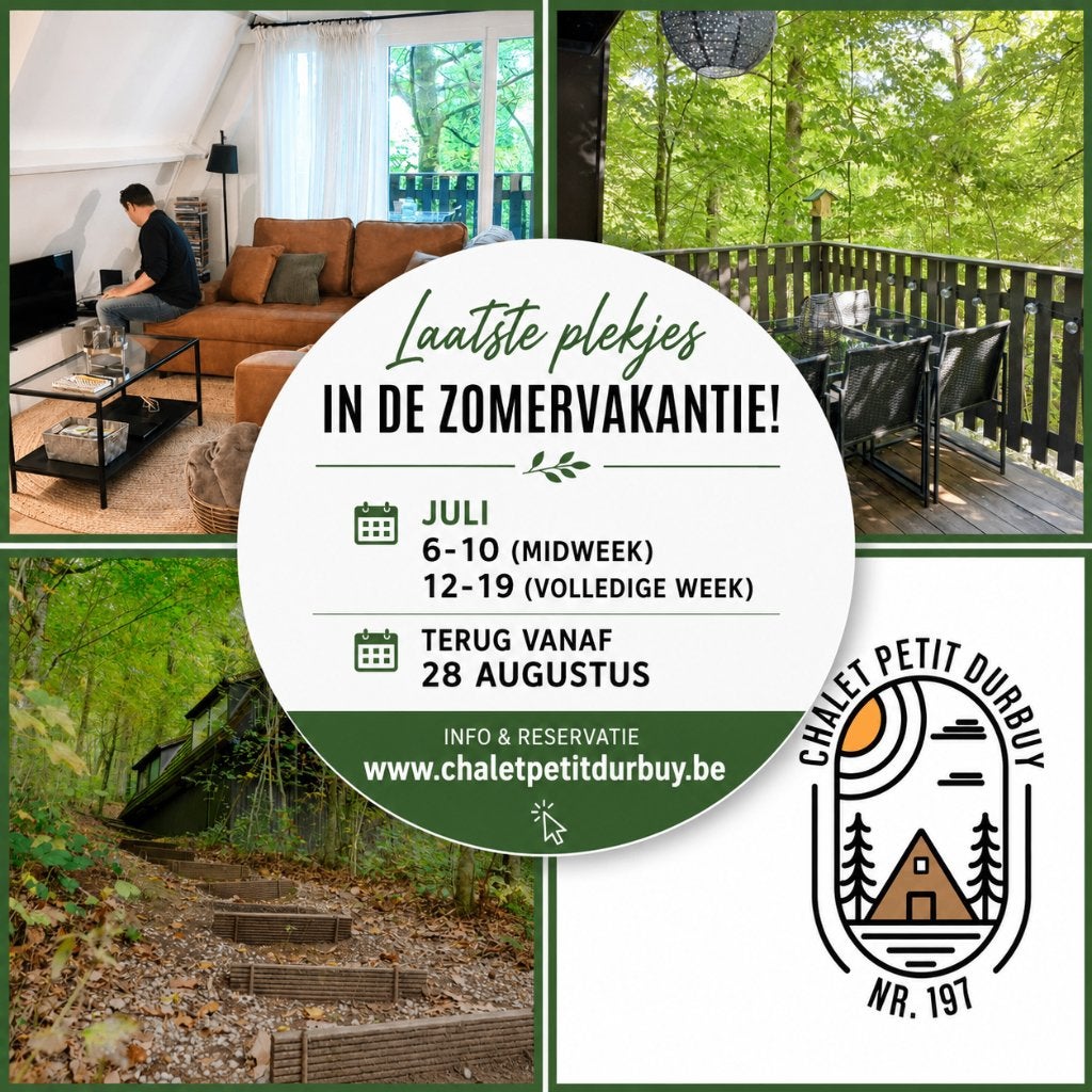 Te huur Chalet Petit Durbuy - Ardennen - 5p+1baby-2honden, Vakantie, Vakantiehuizen | België, Ardennen of Luxemburg, Chalet, Bungalow of Caravan