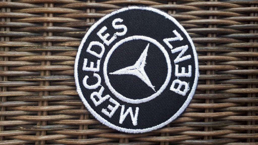 Mercedes Benz auto strijk patch embleem logo - 78 x 78 mm, Ophalen of Verzenden