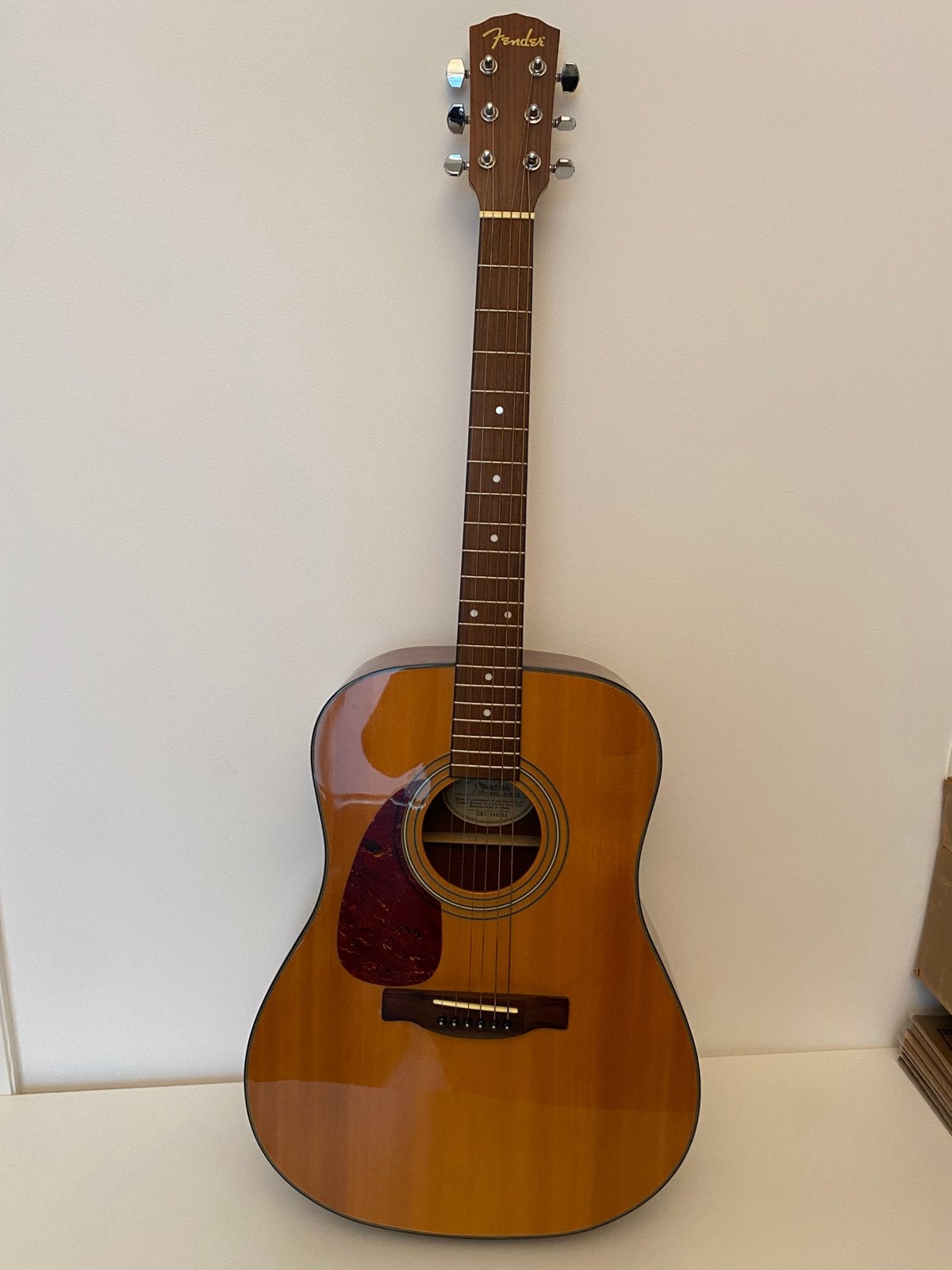 Fender CD-140S akoestische gitaar (linkshandig) + Tobago tas, Muziek en Instrumenten, Ophalen, Zo goed als nieuw