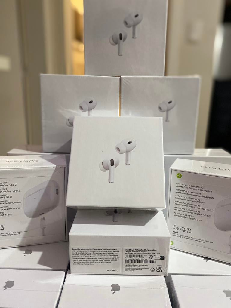 Airpods pro 2 groothandel nieuw 9€ per stuks, Neuf, Détection de port, Blanc, Intra-auriculaires (In-Ear)
