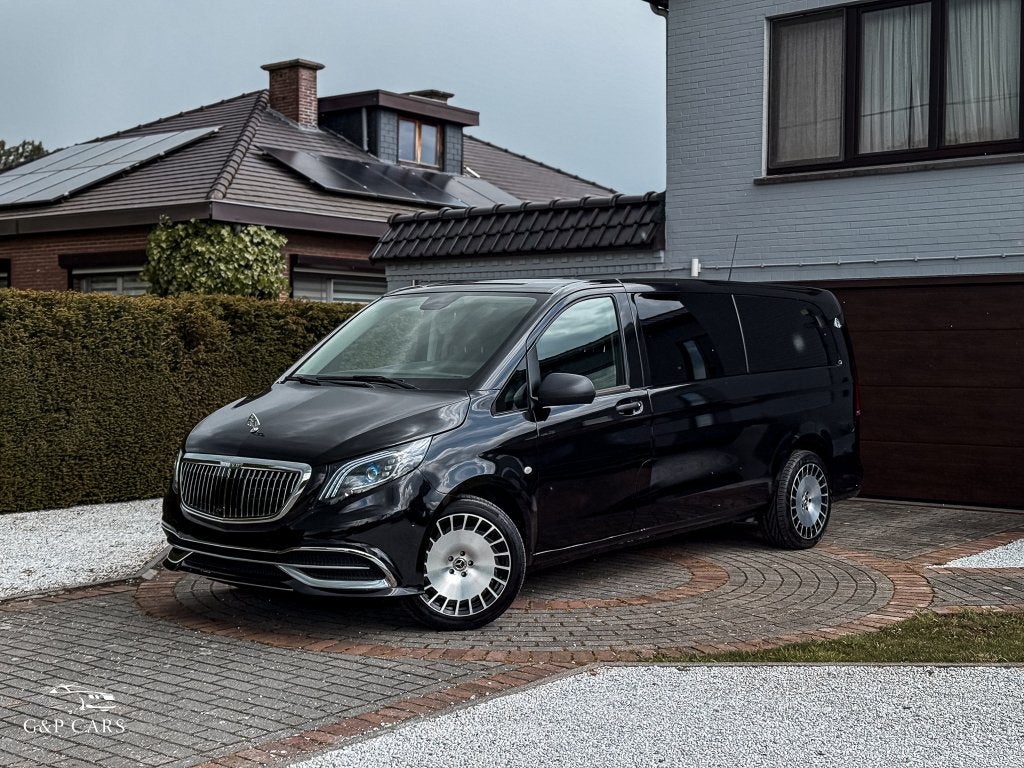 Mercedes-Benz Maybach Vito Tourer Pro / 9 zit / L3 /V Klasse, Auto's, 4 cilinders, Zwart, Bedrijf, Diesel