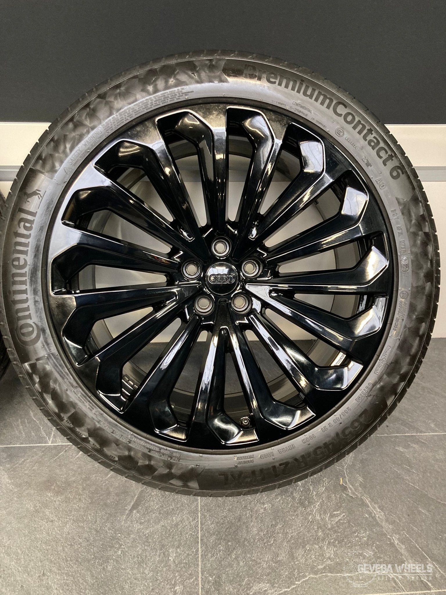 21” originele Audi Etron velgen + banden 5x112 265/45/21 4KE, Gebruikt, -, 265 mm, -