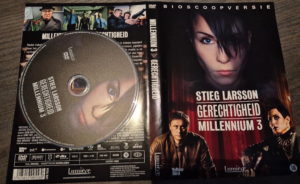 Millennium 3: Gerechtigheid (DVD), Cd's en Dvd's, Vanaf 16 jaar, Ophalen of Verzenden, Nieuw in verpakking, Actiethriller