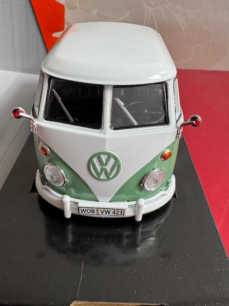 VW Type 2 T1 (Transporter met laadbak) Schaal 1/24, Ophalen of Verzenden, Nieuw, Auto