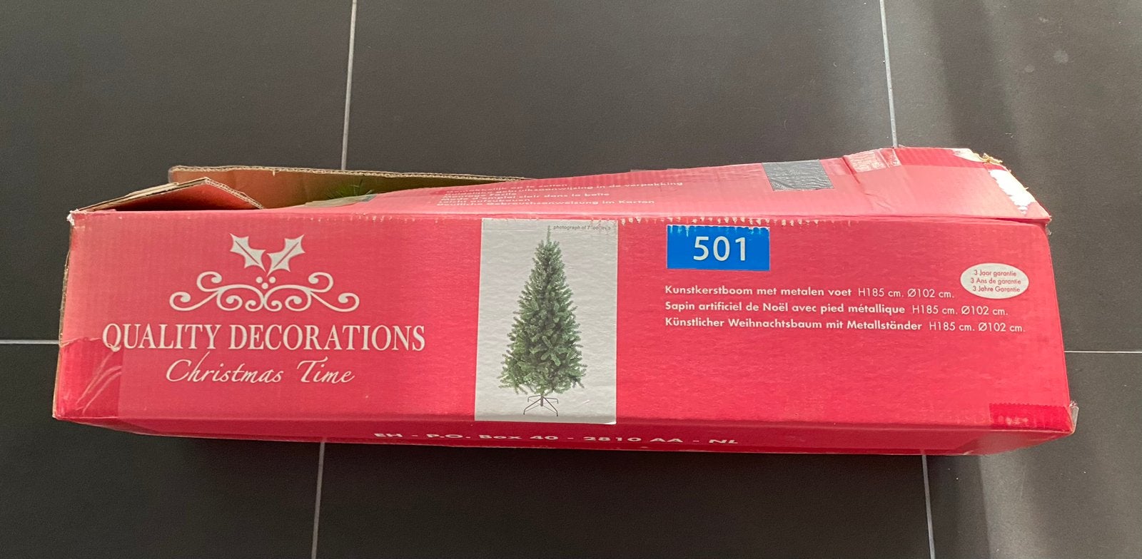 Kerstboom +/- 185cm, Diversen, Ophalen, Gebruikt