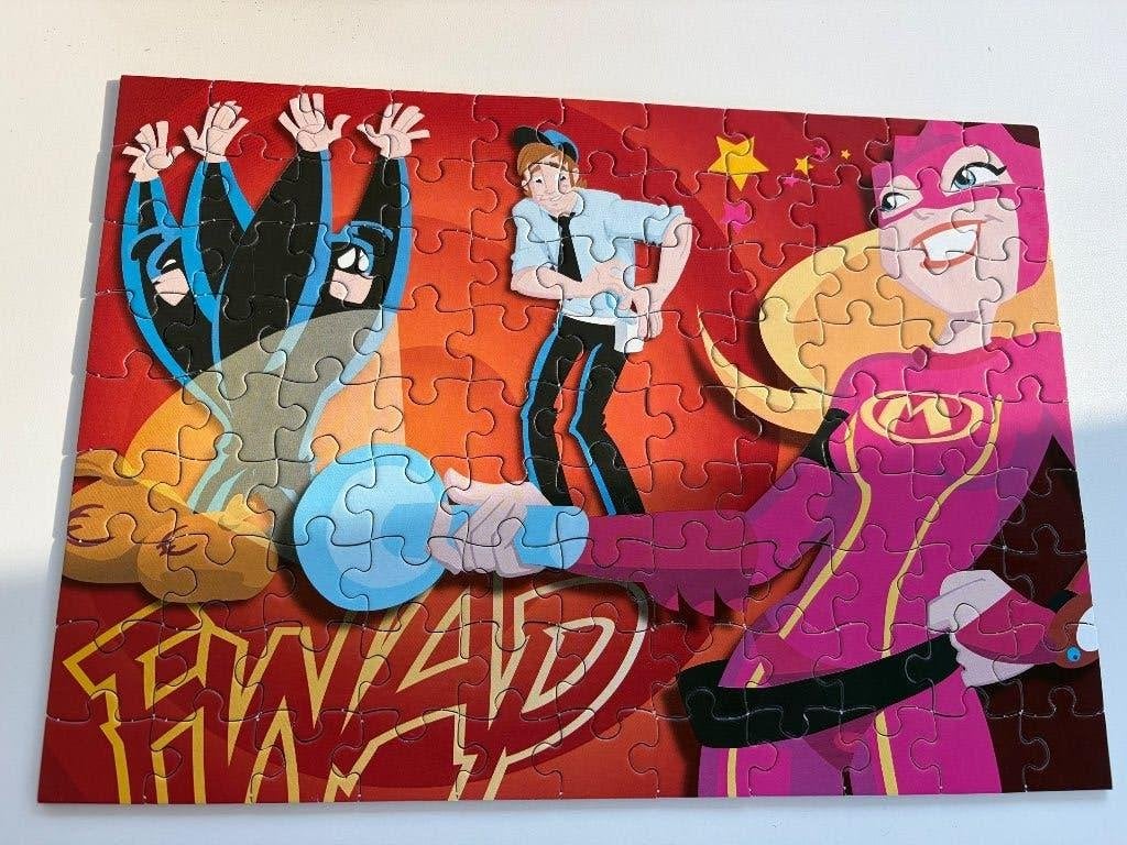 Puzzel Mega Mindy 99 stuks, Kinderen en Baby's, Ophalen, Meer dan 50 stukjes, Gebruikt, 6 jaar of ouder