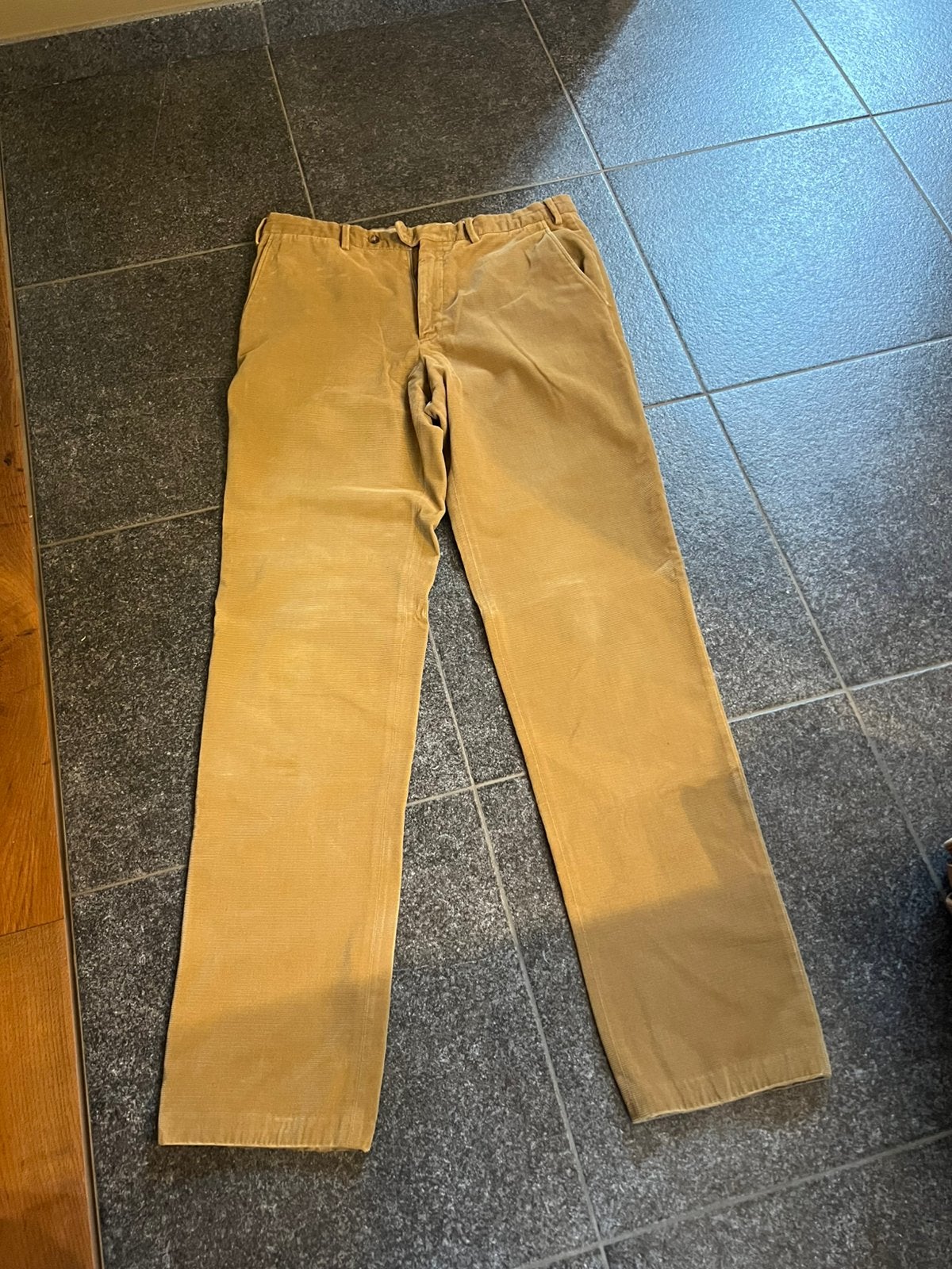 Broek ribfluweel Stijn Helsen maat 54, Ophalen, Gedragen, Maat 52/54 (L), Beige