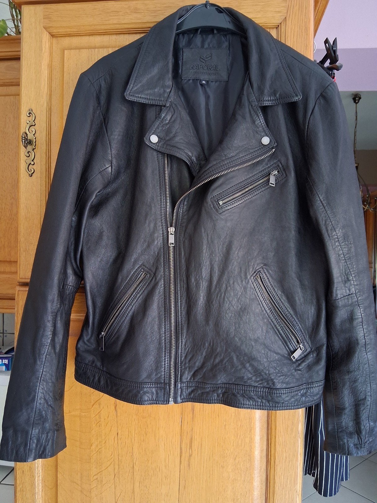 veste en cuir, Vêtements | Hommes, Noir, Neuf, Kaporal, Enlèvement
