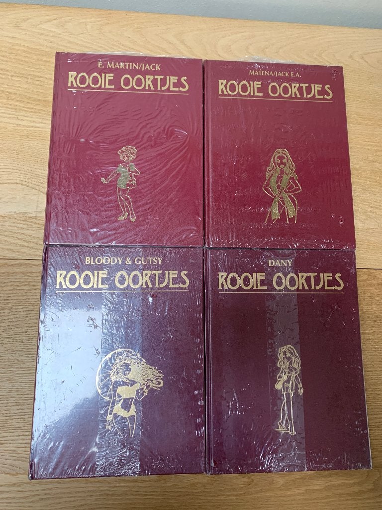 4 SEALED HARDCOVERS ROOIE OORTJES STRIPS, Boeken, Meerdere stripboeken, Ophalen of Verzenden, Nieuw, Dany