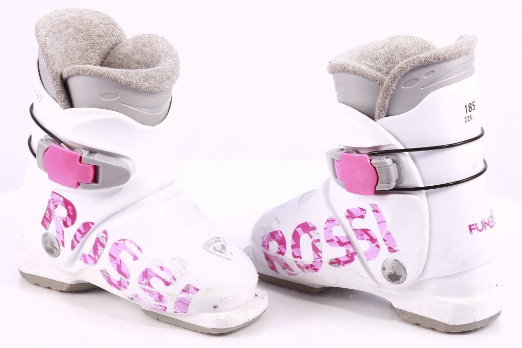 26; 26,5 EU kinderskischoenen ROSSIGNOL FUN GIRL J1, white, Gebruikt, Verzenden, Rossignol, Schoenen