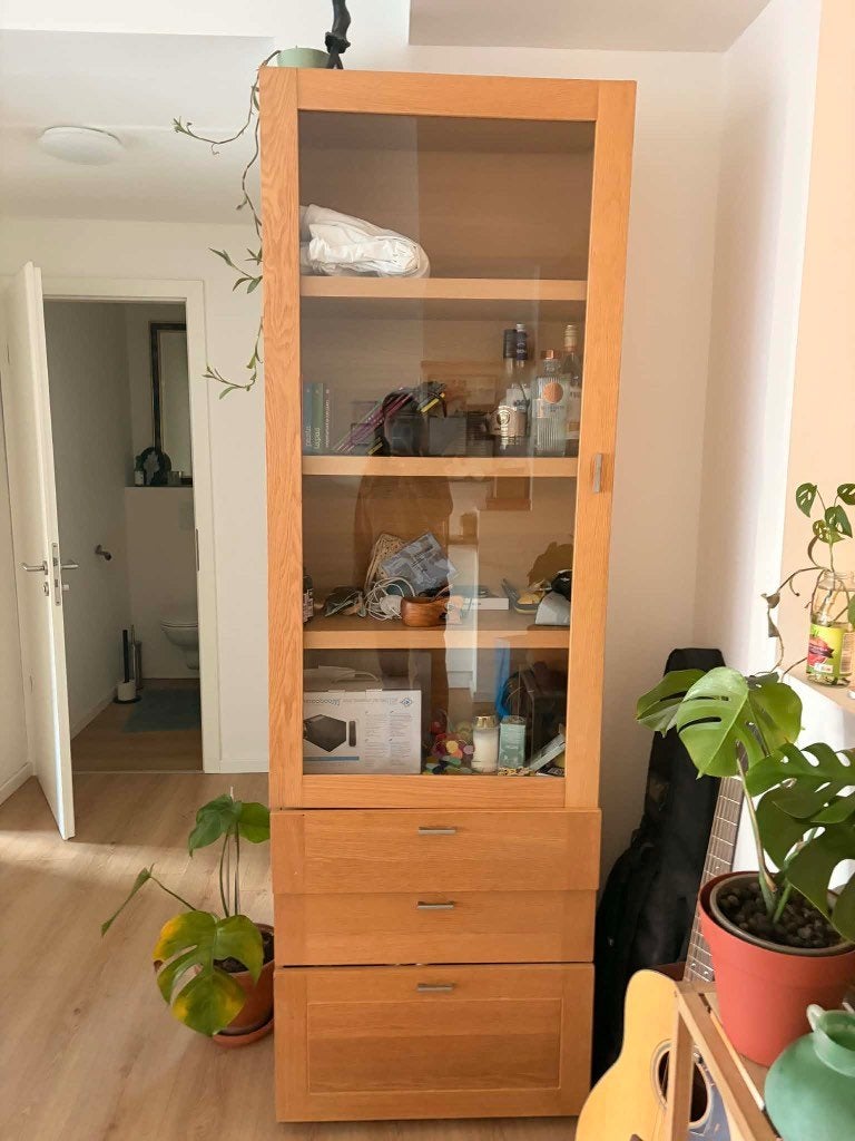 boekenkast, Ophalen, Gebruikt, Met deur(en), 50 tot 100 cm