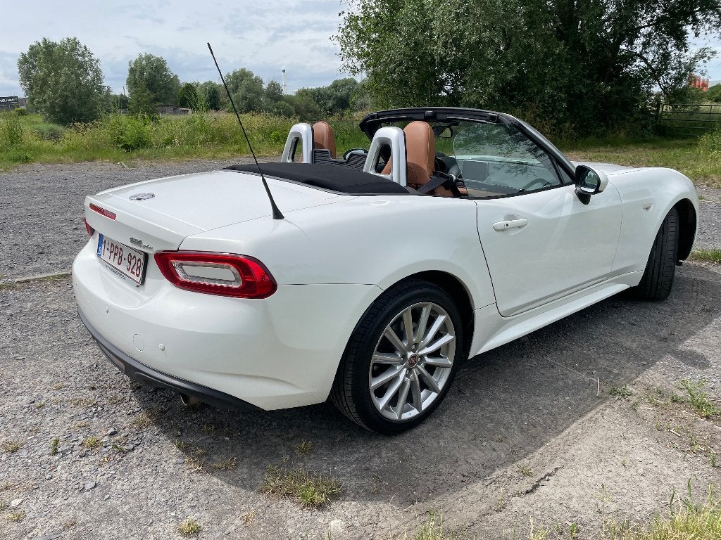 Fiat 124 Spider, Auto's, Fiat, Cabriolet, Wit, Leder, Handgeschakeld