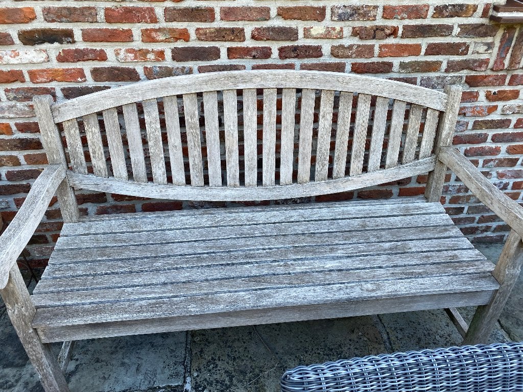 TUINBANK IN TEAK, Tuin en Terras, Ophalen, Gebruikt, Teakhout