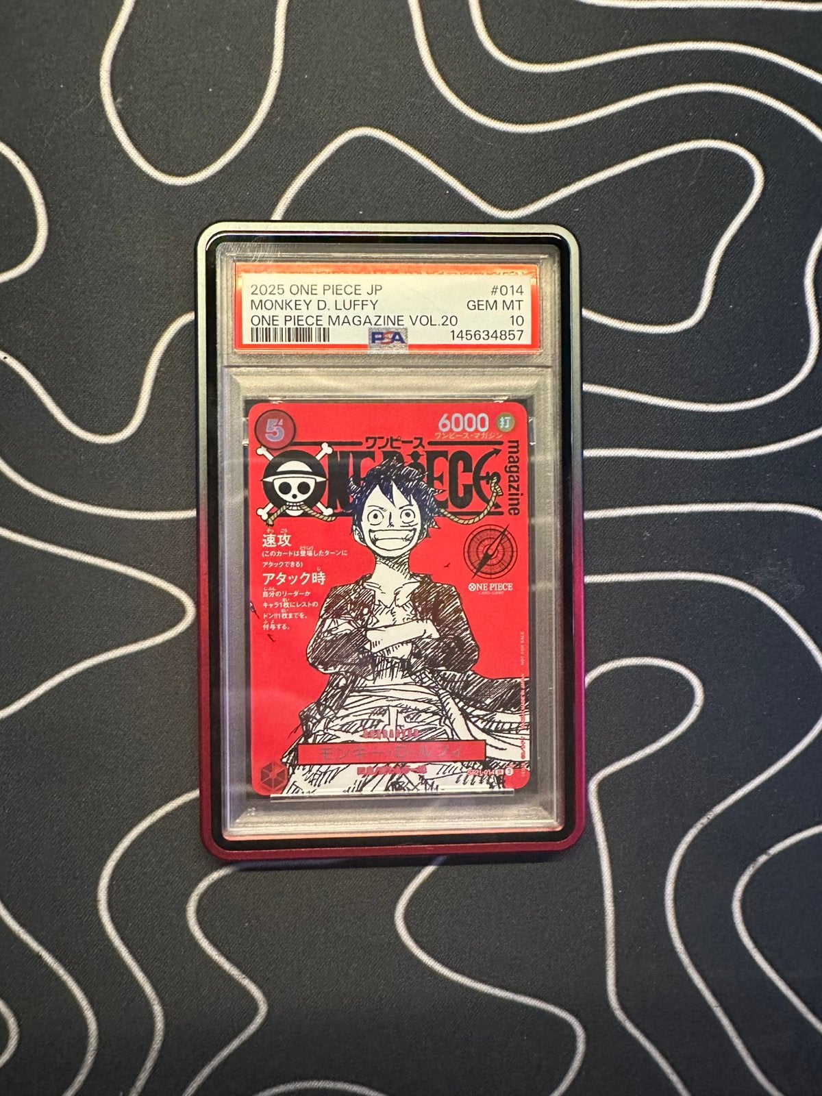 PSA 10 Monkey D Luffy ST21-014 ONE PIECE Magazine Promo 2025, Hobby en Vrije tijd, Verzamelkaartspellen | Overige, Ophalen, Nieuw