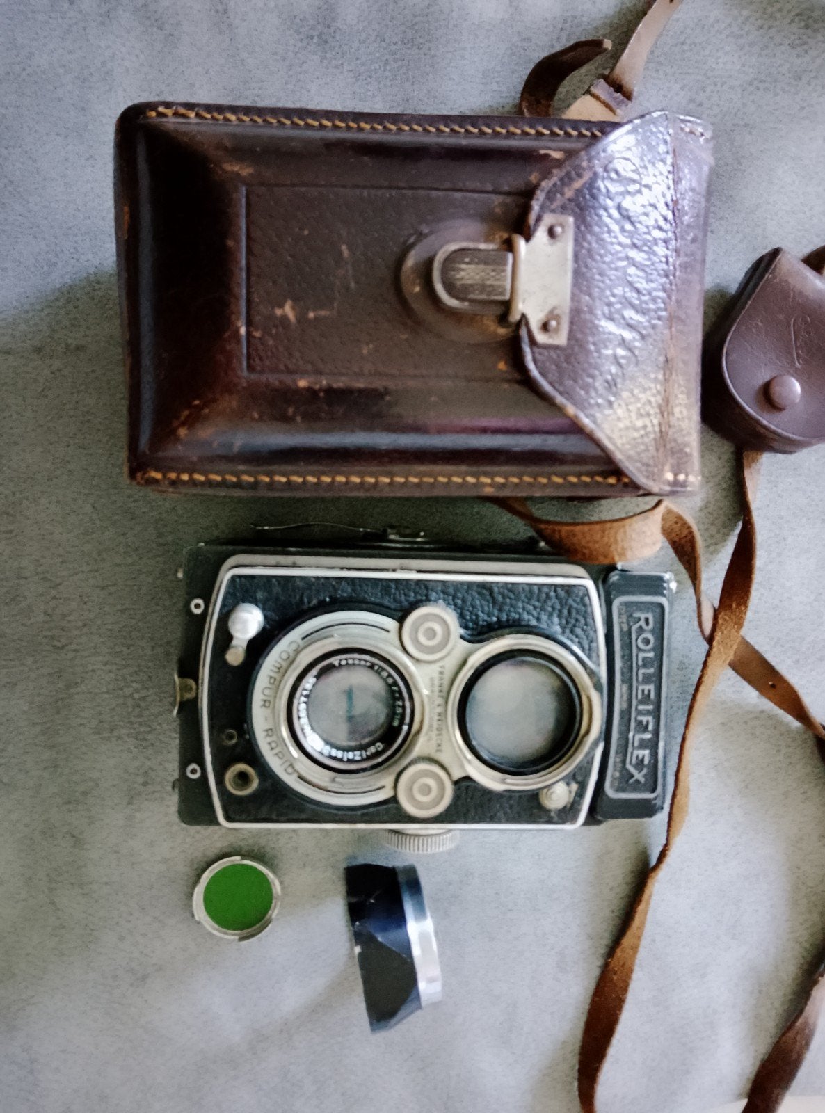 Rolleiflex bwl 1940, Automaat type 3, filter, hoes, zonnekap, Ophalen of Verzenden, Voor 1940, Fototoestel