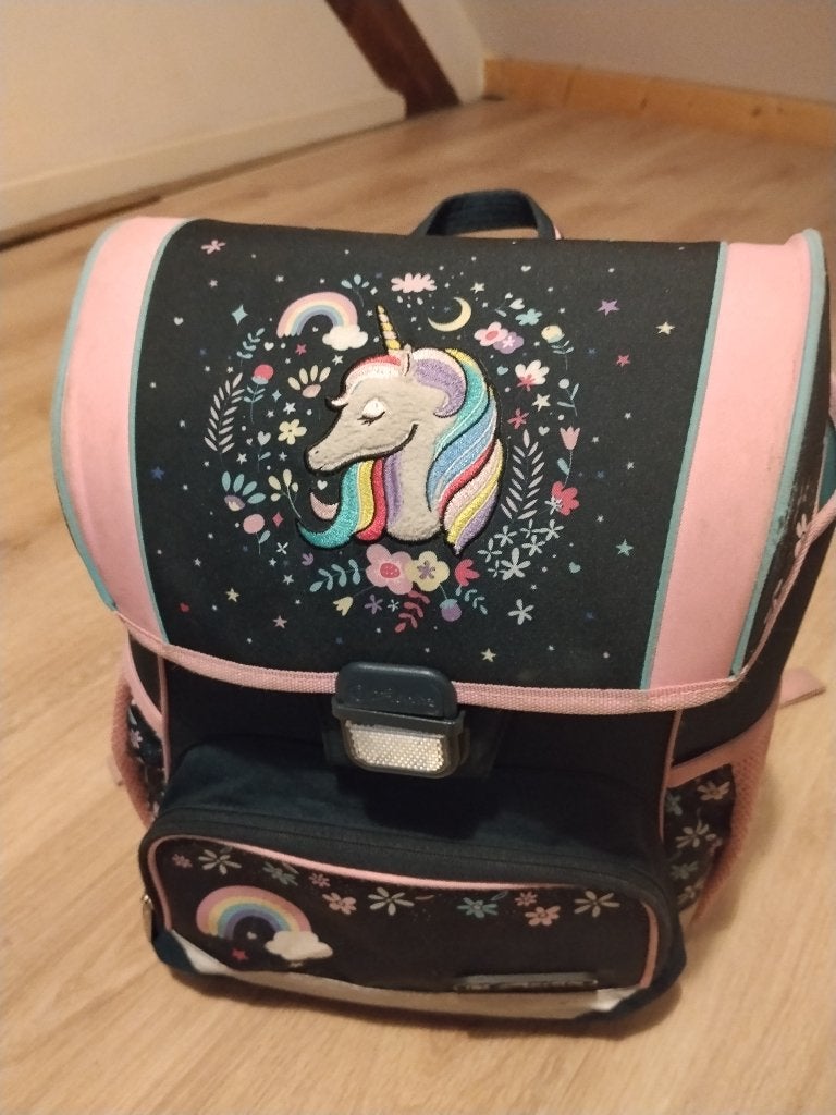 Cartable Herlitz licorne – propre et prêt pour l’école –, Enlèvement ou Envoi, Utilisé, Porte-documents ou Cartable