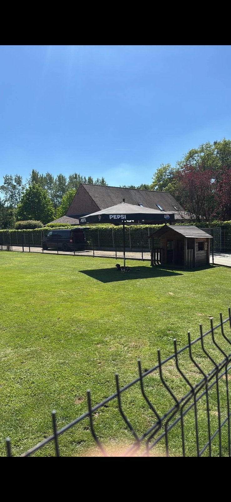 Parasol met voet, Tuin en Terras, Ophalen