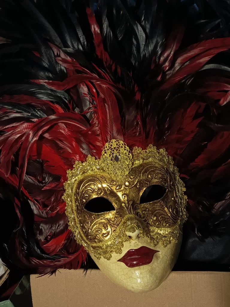 1 de Mes 🥸 Superbes 🎭 MASQUES " VÉNITIENS " ?, Ophalen, Gebruikt