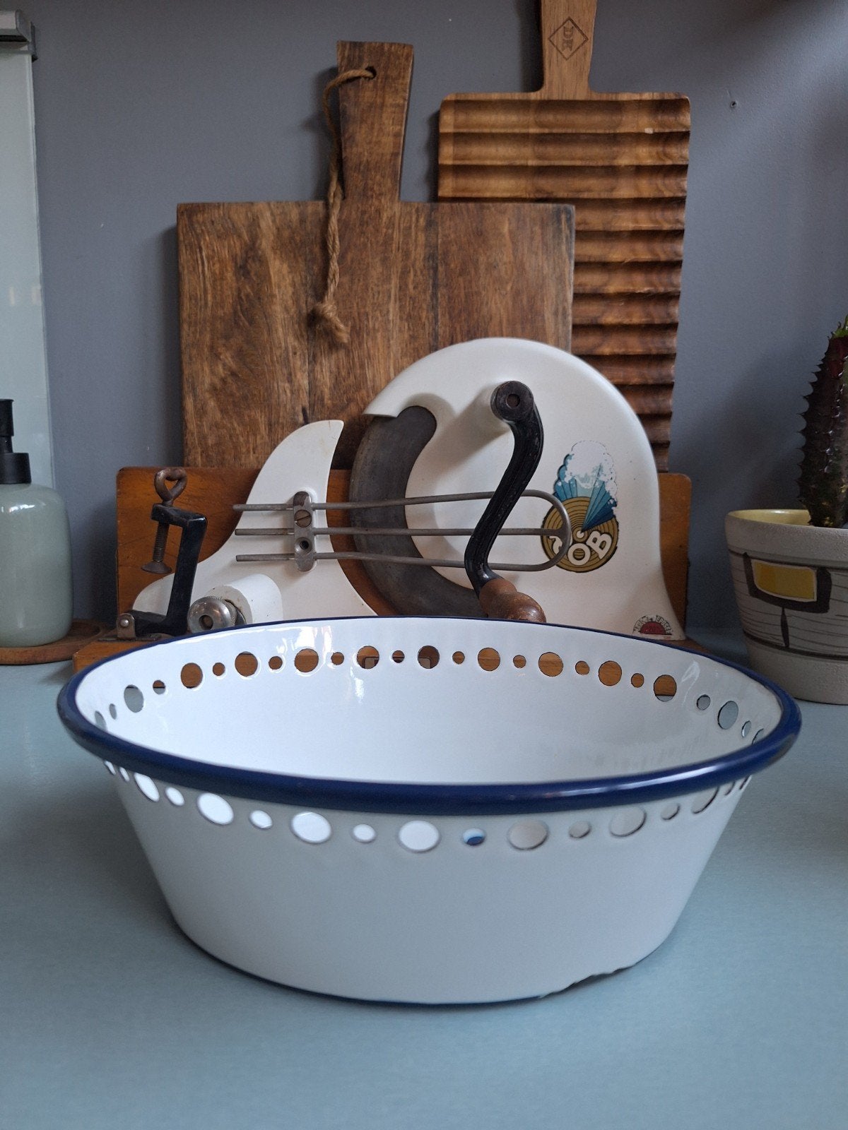Vintage IKEA Arv Idyll Emaille Kom, Antiek en Kunst, Ophalen of Verzenden