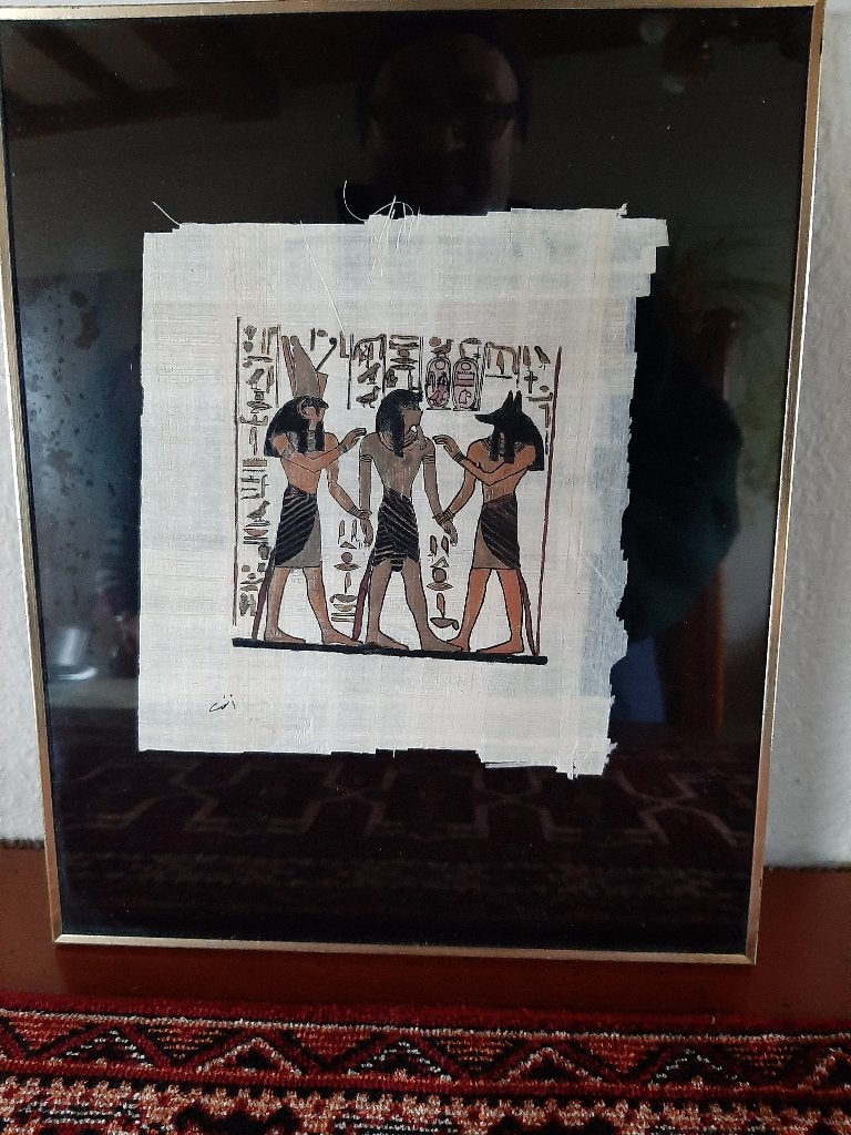 kader met Egyptisch tafereel, Ophalen, Wanddecoratie