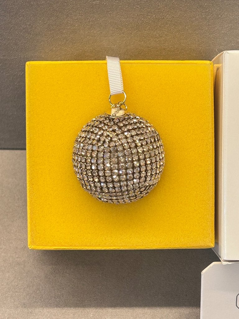 Swarovski Kerst Crystal Mesh Bal Ornament Gold tone, Ophalen of Verzenden, Nieuw, Figuurtje