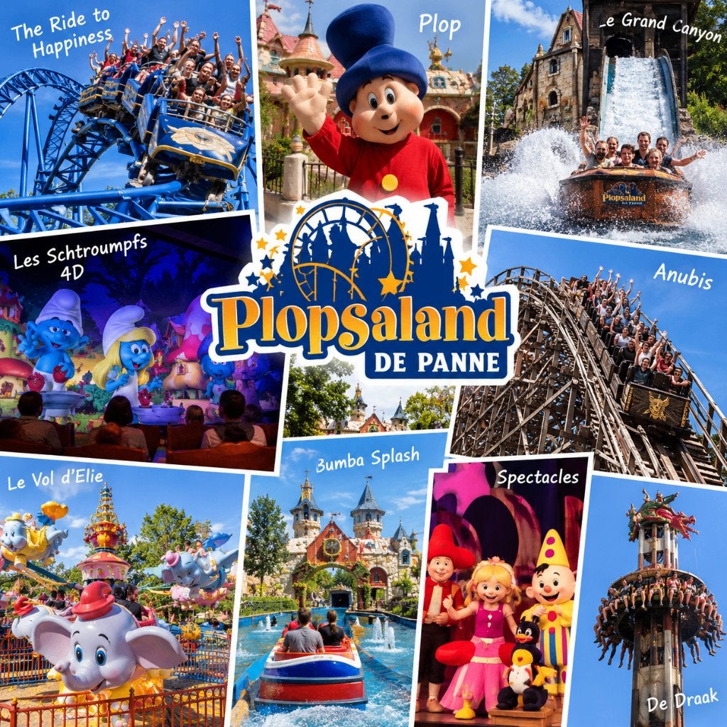 4entrées+Parking Plopsaland la Panne, Tickets & Billets