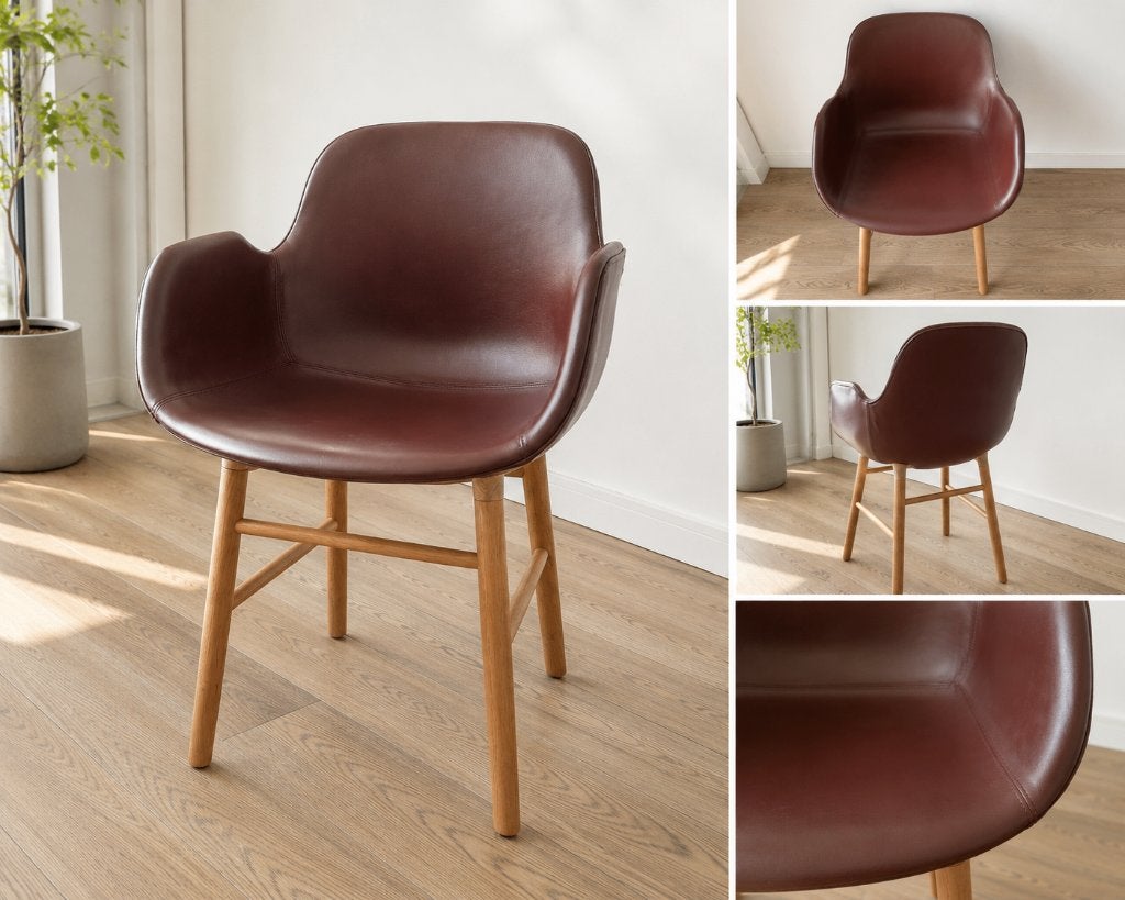 Normann design kuipstoel, Ophalen, Bruin, Zo goed als nieuw, Eén