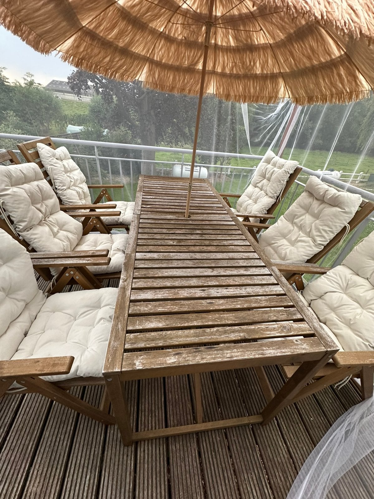 Ensemble table et chaises de jardin Ikea NAMMARO, Jardin & Terrasse, Chaise, Enlèvement, Utilisé, Bois