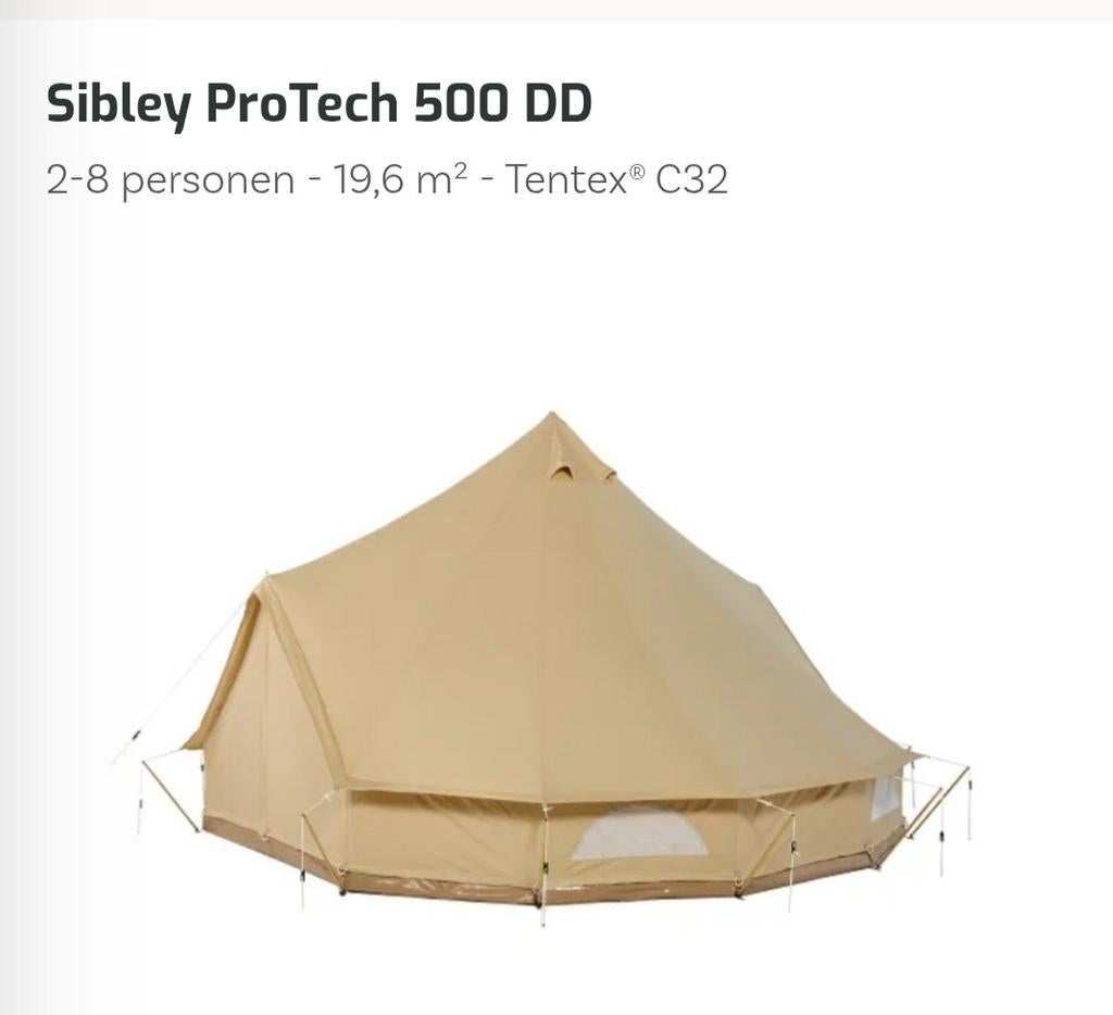 Katoenen tent sibley, Enlèvement