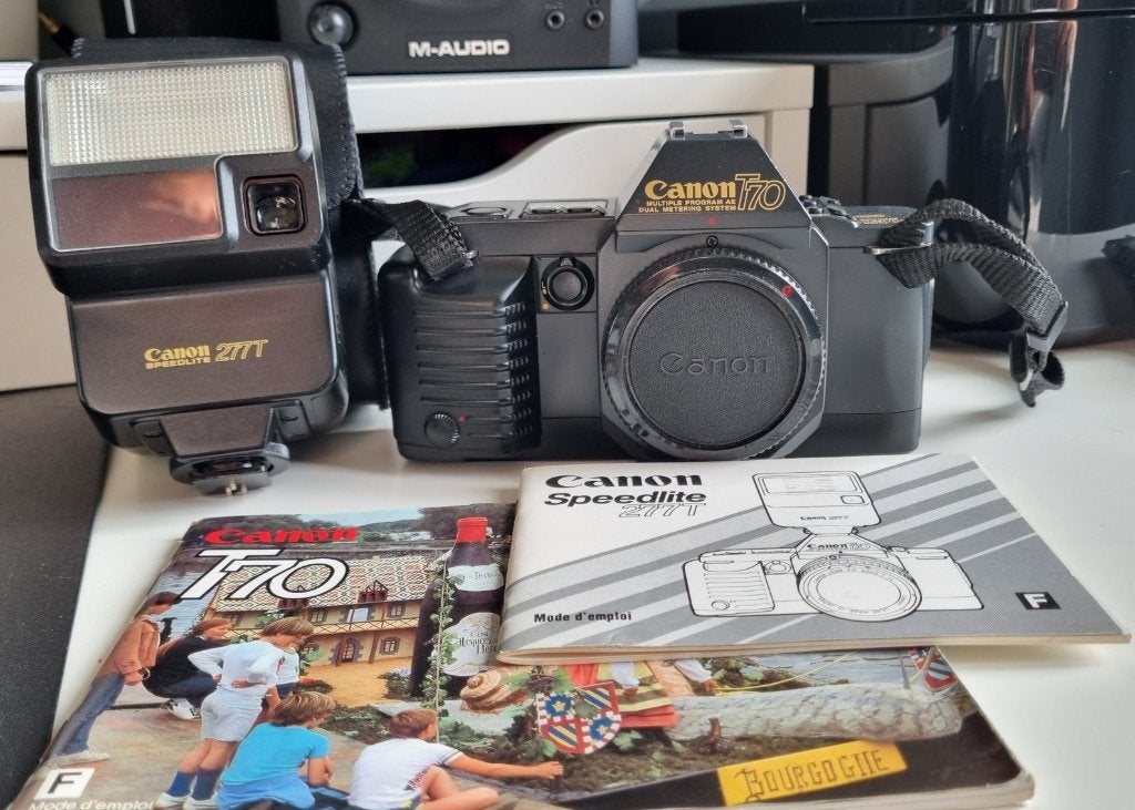 Canon T70 argentique 24x36 - NEUF ! => 75€, Enlèvement ou Envoi, Comme neuf, Reflex miroir, Canon