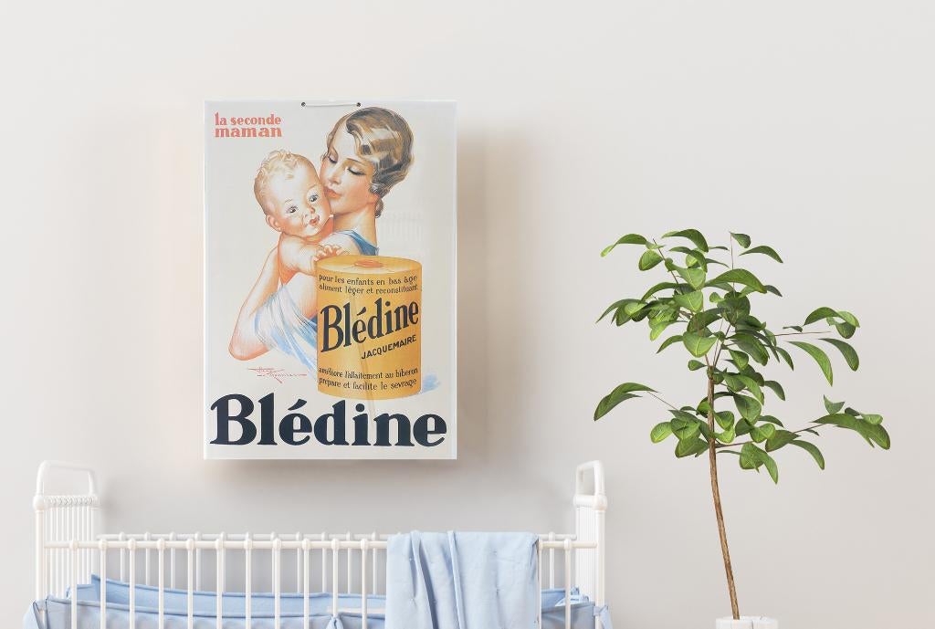 Panneau d'affichage vintage Blédine baby food, Panneau publicitaire, Comme neuf, X, Envoi