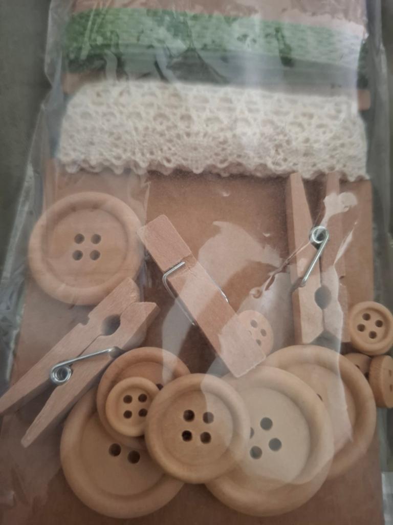 Vintage ribbons en knopen, kleine spelden, setje, Ophalen