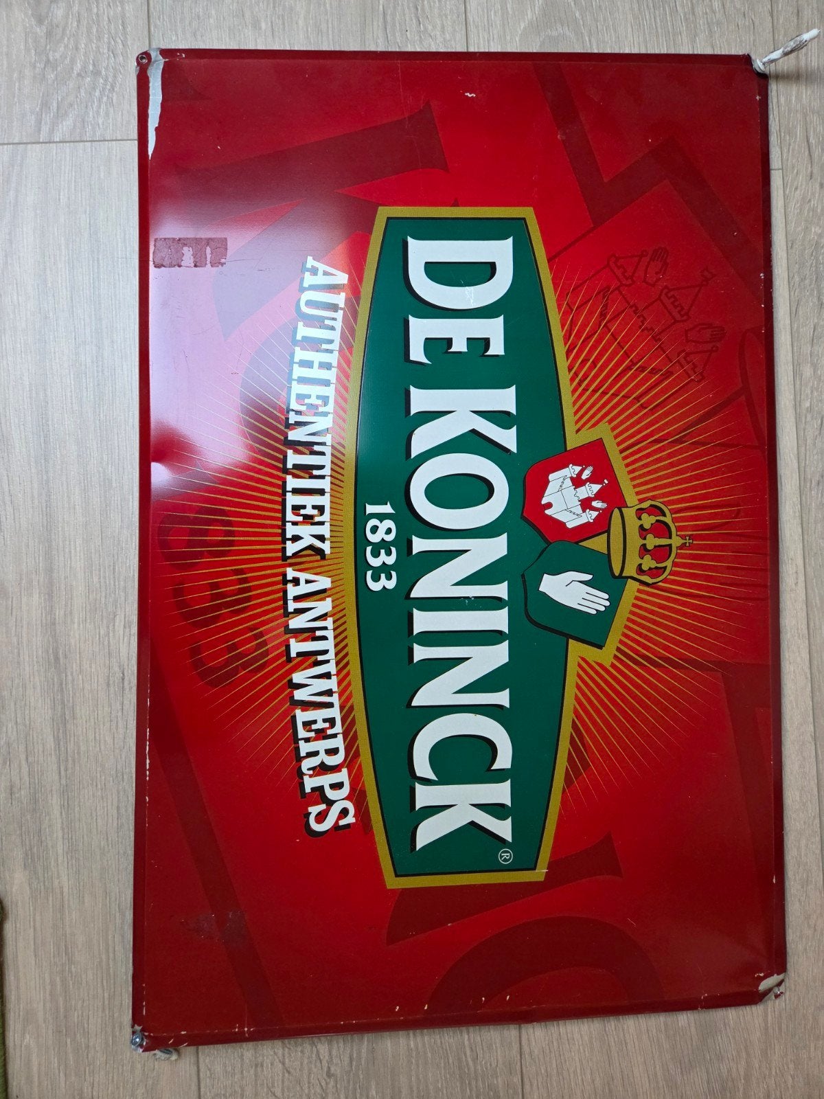 Bierreclame De Koninck (Bolleke), Verzamelen, Ophalen, Reclamebord