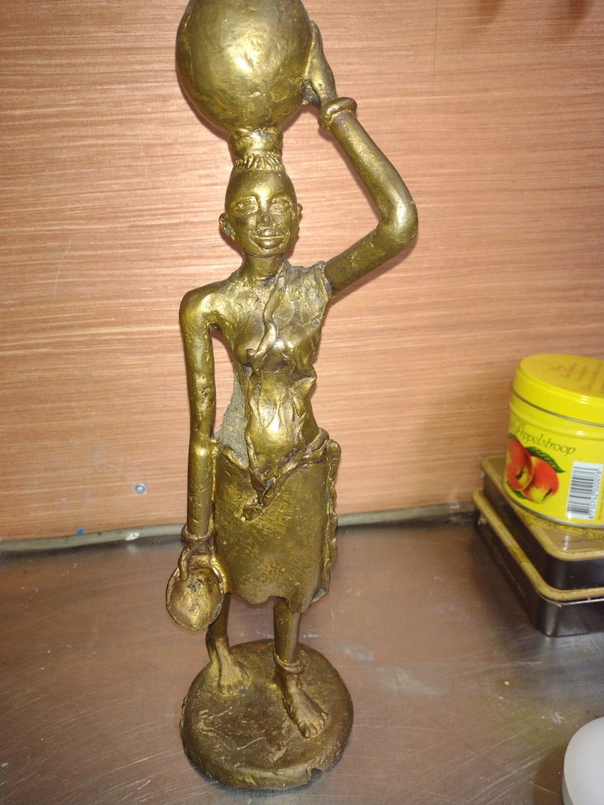 2 afrikaanse bronzen beeldjes, Antiek en Kunst, Ophalen