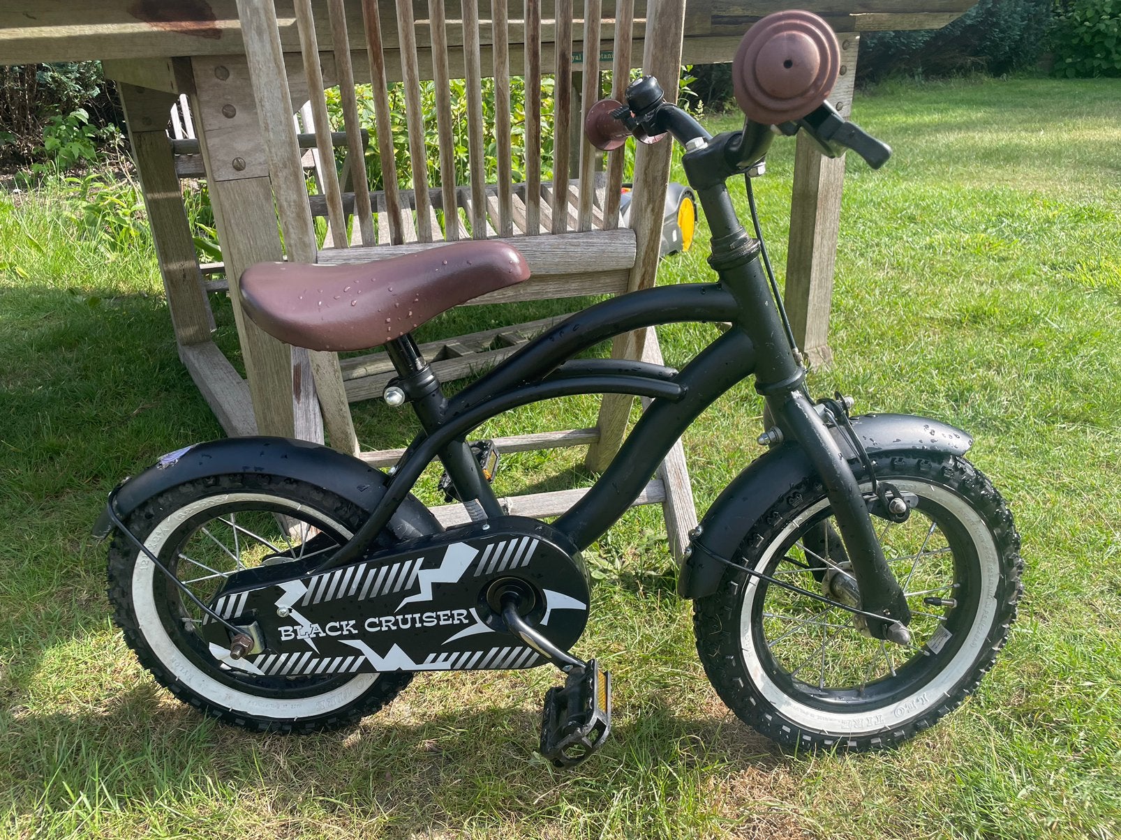 Black cruiser 12 inch, Fietsen en Brommers, Fietsen | Kinderfietsjes, Ophalen, Terugtraprem, Zijwieltjes, Minder dan 16 inch