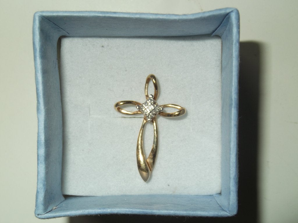 Origineel kruisje - Petit croix original, Ophalen of Verzenden, Goud, Kruis of Symbool