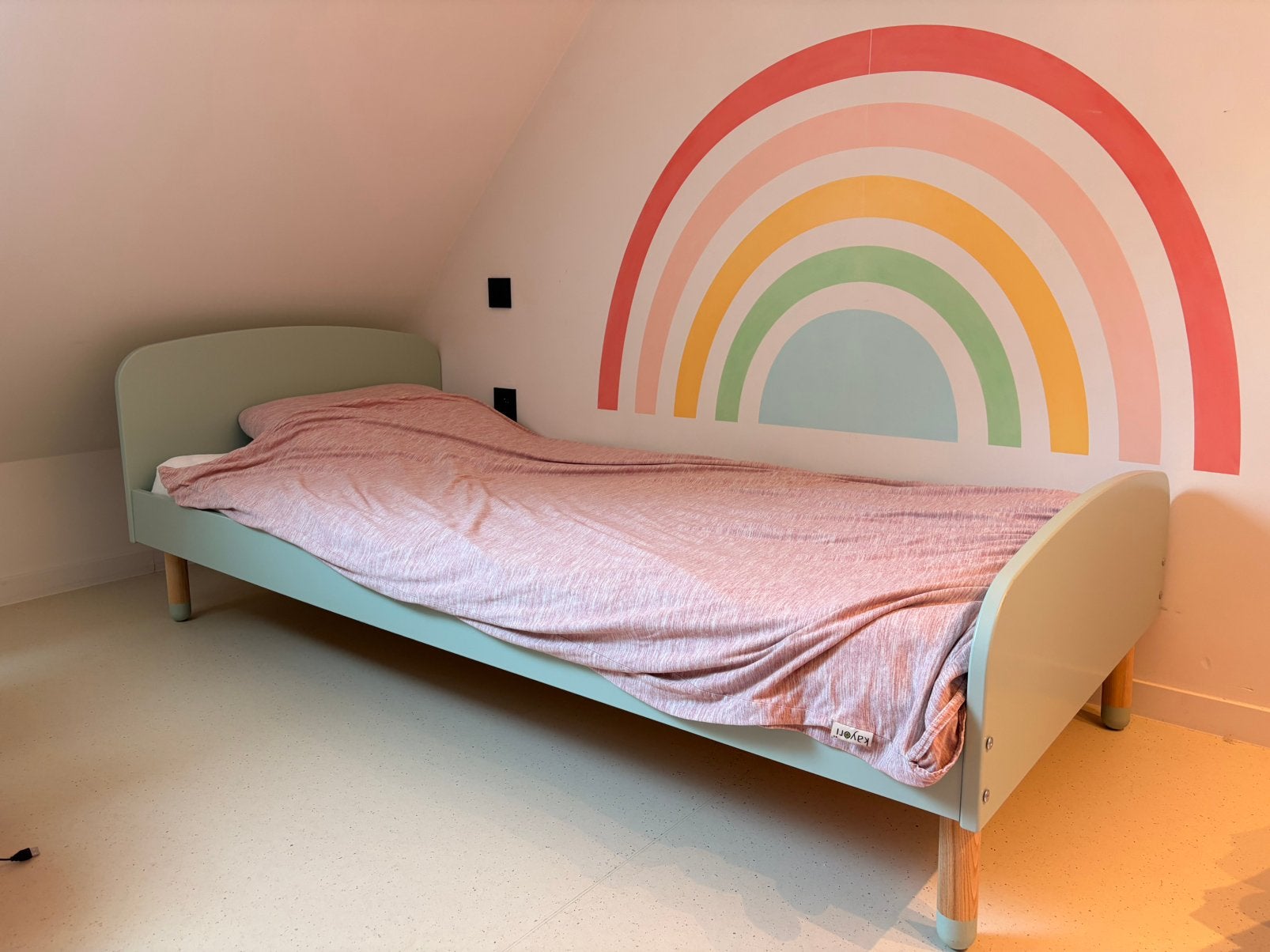 Kinderbed 90 x 200 + matras, 180 cm ou plus, 85 à 100 cm, Comme neuf, Enlèvement