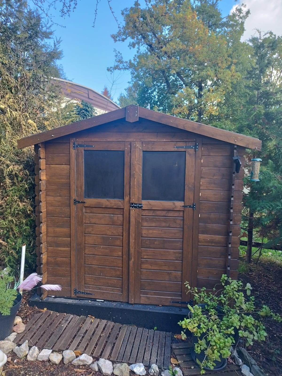 tuinhuis te koop, 200 à 400 cm, Enlèvement, Abri de jardin, Bois
