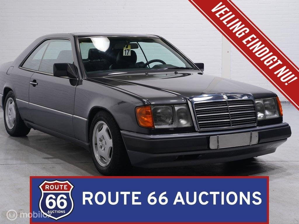 Mercedes-Benz 230 CE | 1993 | Route 66 Auctions, Auto's, Zwart, Mercedes-Benz, Bedrijf, Handgeschakeld