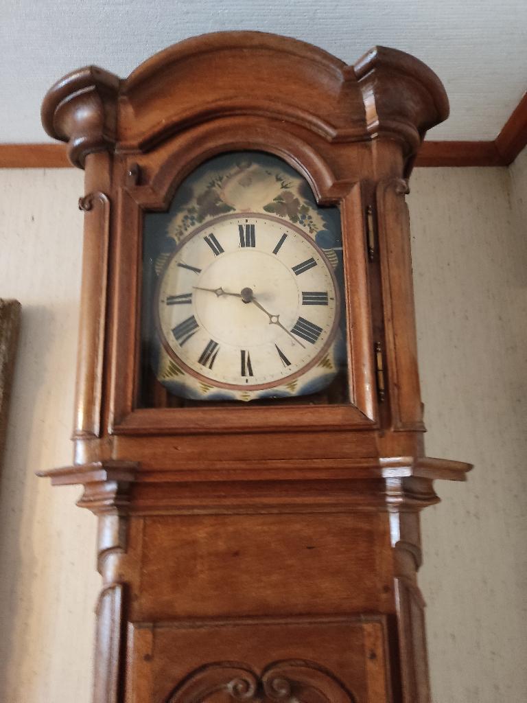 1 très belle horloge de parquet en chêne, Ophalen