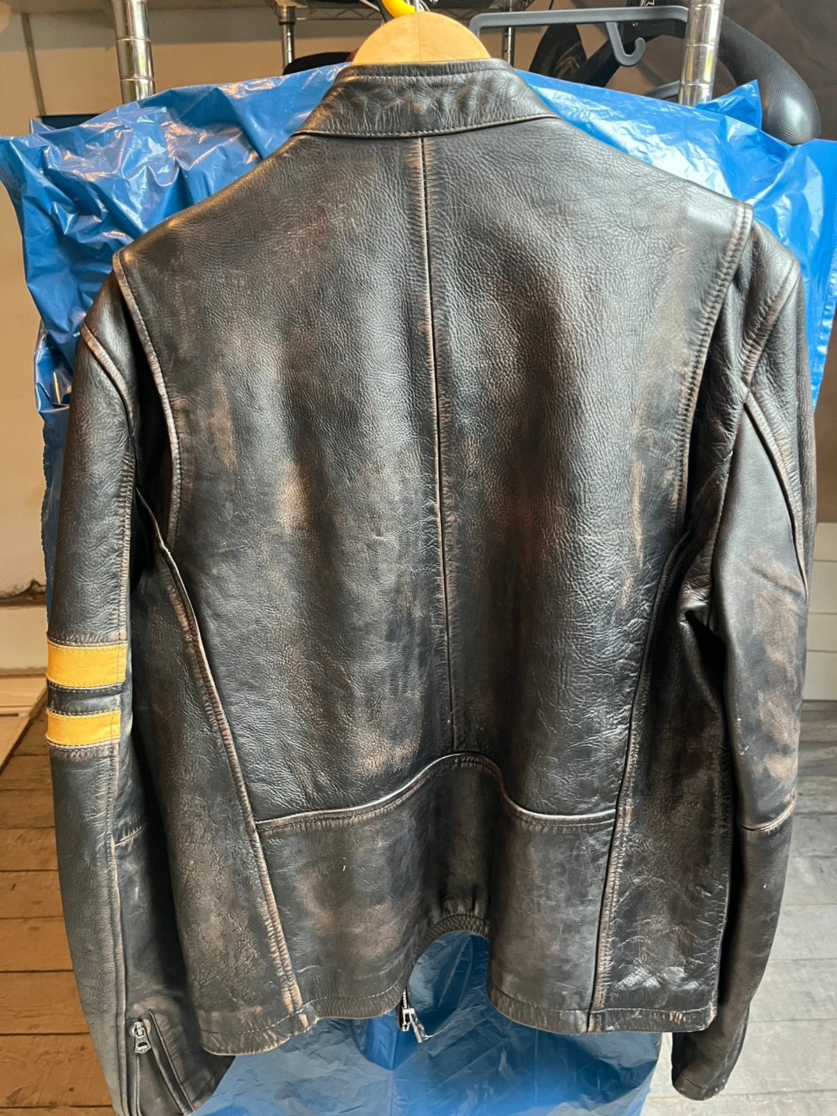 Lederen jas, mooie staat! Maat 56, Kleding | Heren, Ophalen, Gedragen, Maat 56/58 (XL), Bruin